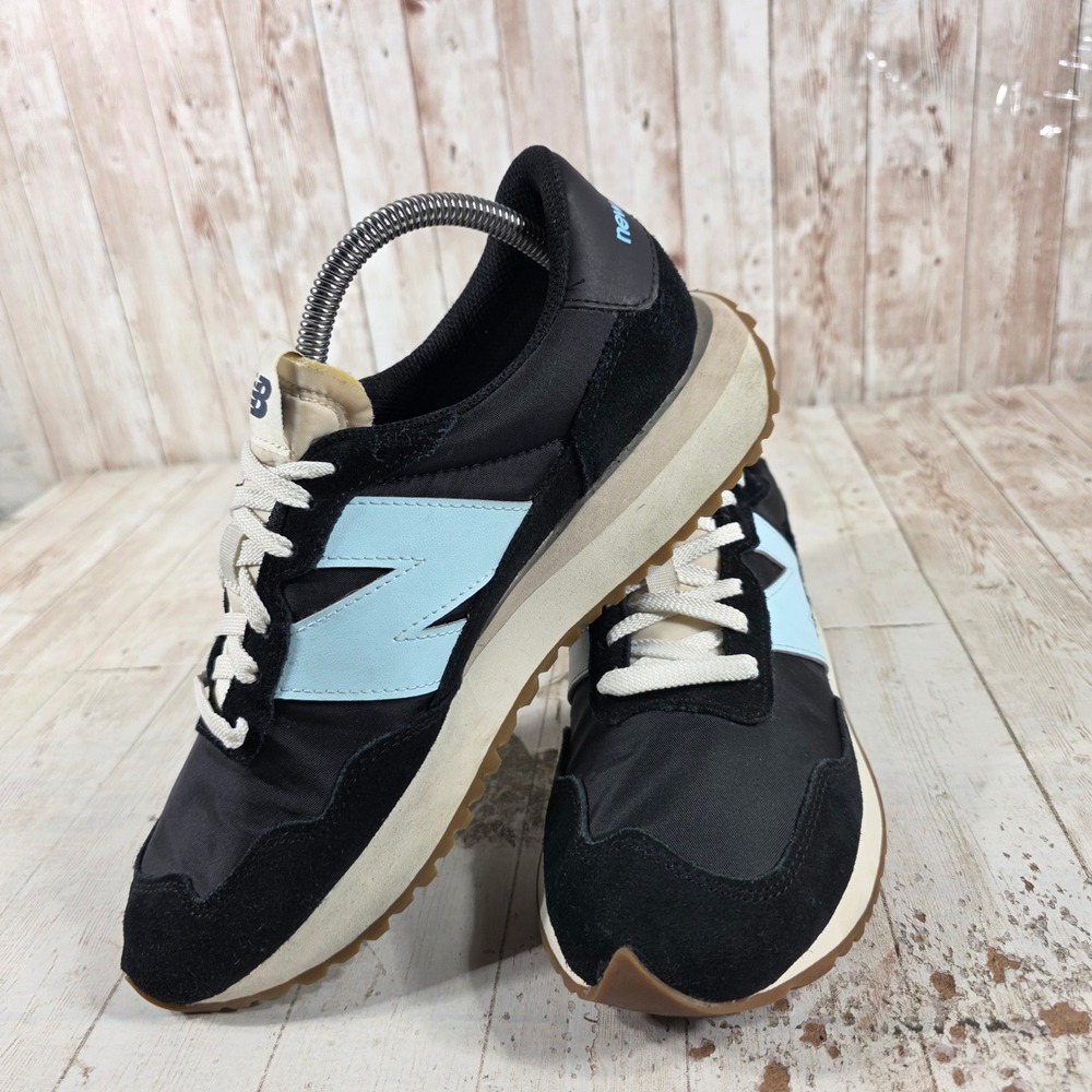 New Balance 237 Womens Black Light Blue Retro Lifestyle Sneakers WS237GD Size 9 - Picture 5 of 8